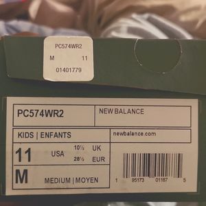New balance 11 kids yellow sneakers